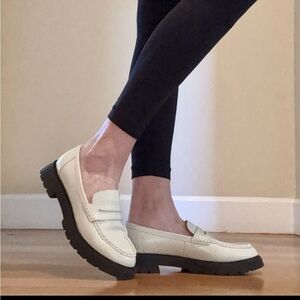 Luxury Rebel Cream Loafers